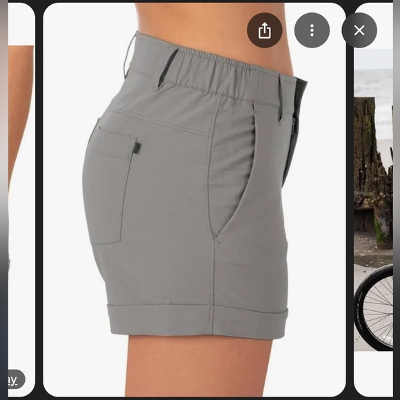 {Free Fly} Bamboo Activewear Hiking Cuffed Shorts - Picture 1 of 7